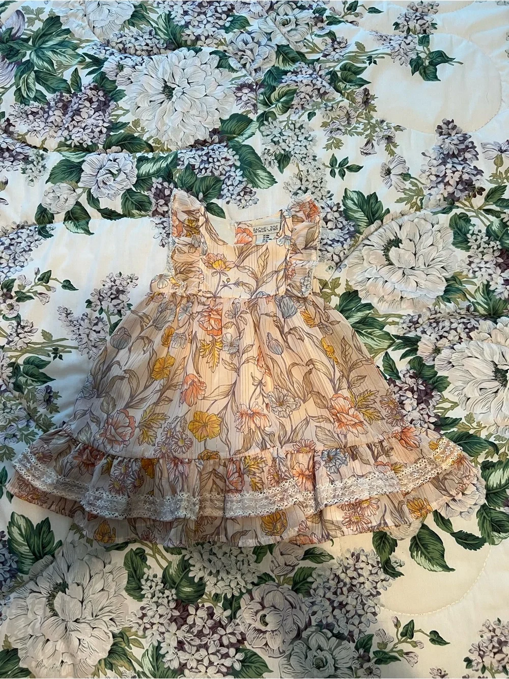 Rachel Zoe Girls 18m Floral Sundress Ruffles